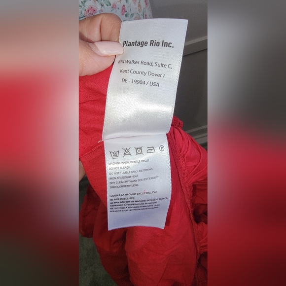 FARM RIO Heart Blouse Size MEDIUM AS IS - Picture 8 of 9